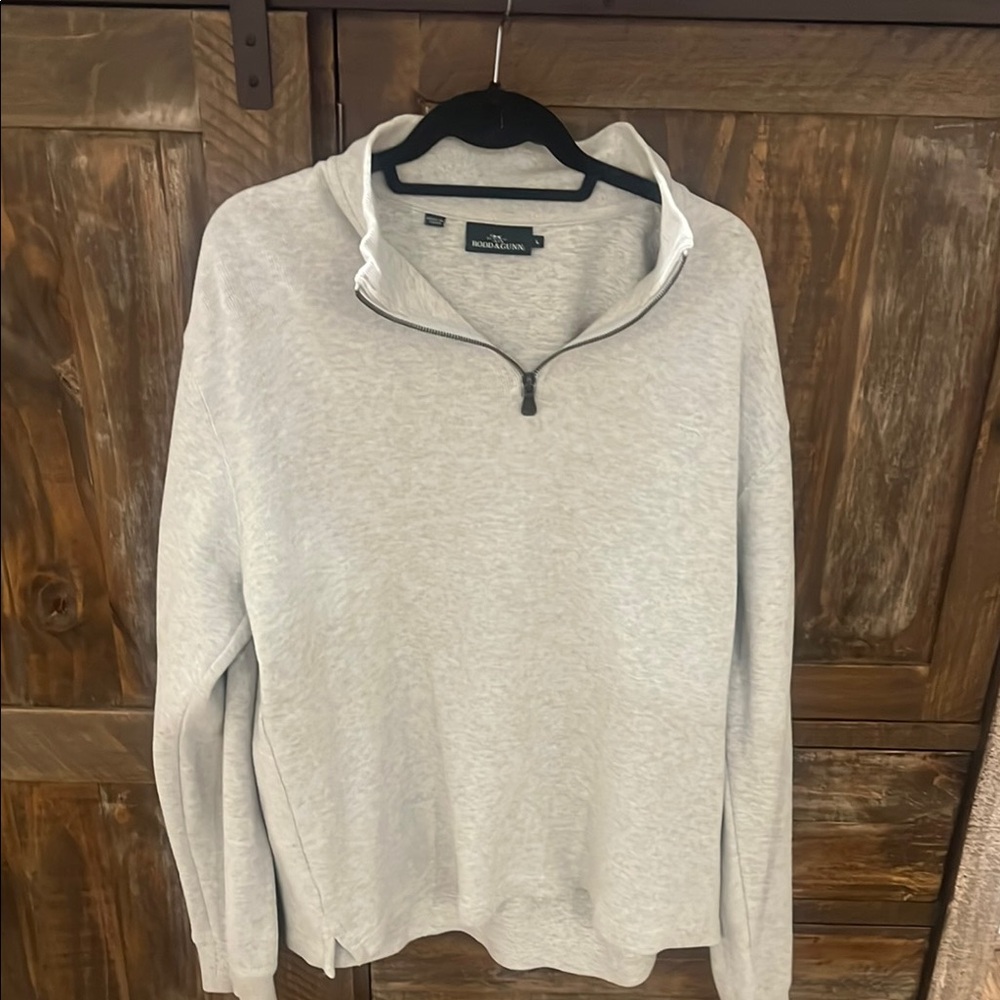 Men's Gray Quarter-Zip Sweater